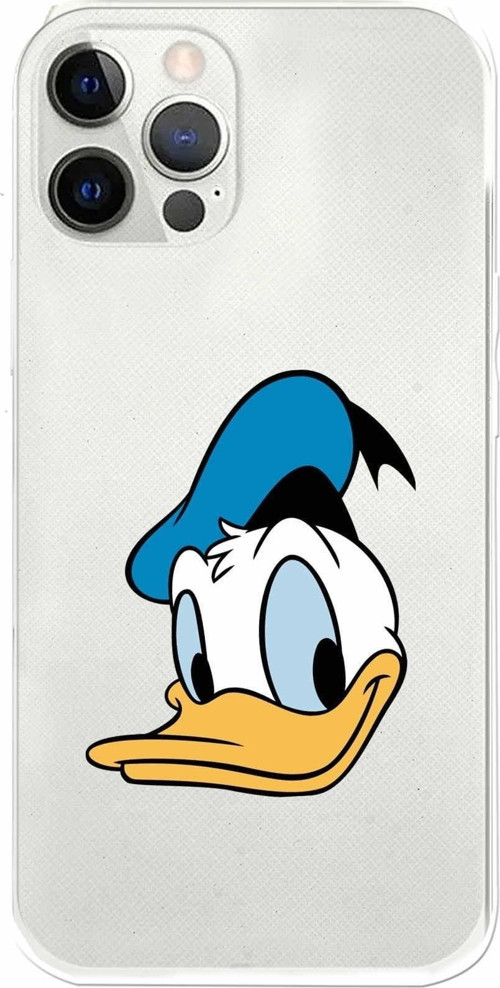 Apple Iphone 12 Pro Uyumlu Kamera Korumalı Kapak Donald Duck Tasarımlışeffaf Kılıf