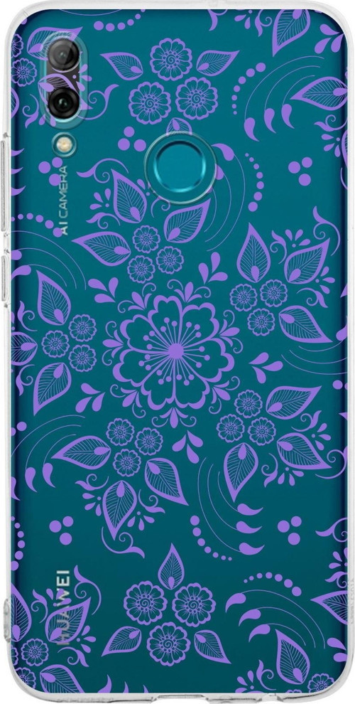 Huawei P Smart 2019 Kamera Korumalı Kapak Nostalji Desen Tasarımlı Şeffaf Kılıf