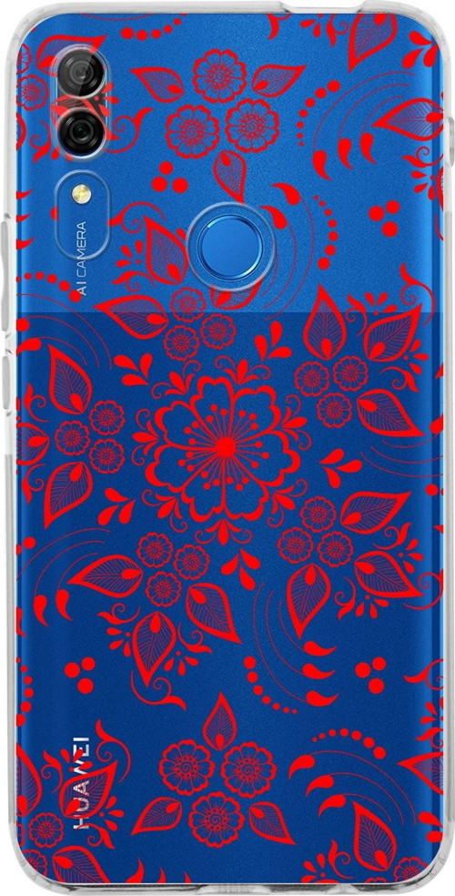 Huawei P Smart Z Kamera Korumalı Kapak Nostalji Desen Tasarımlı Şeffaf Kılıf