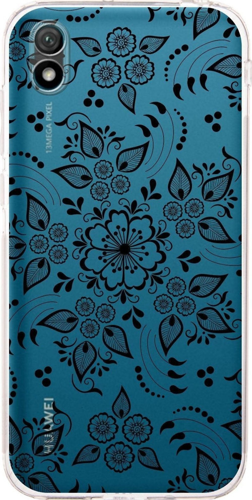 Huawei Y5 2019 Kamera Korumalı Kapak Nostalji Desen Tasarımlı Şeffaf Kılıf