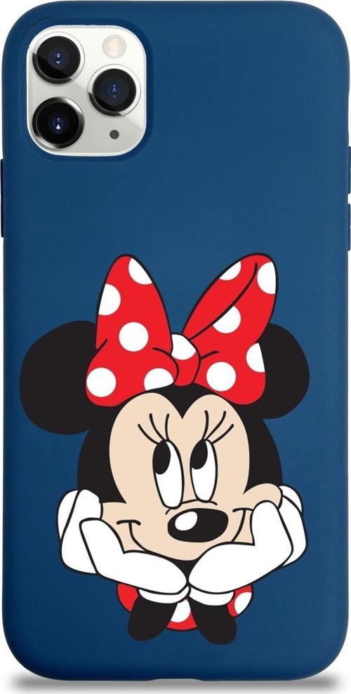 Iphone 11 Pro Uyumlu Lansman Kılıf Minnie Mouse Tasarımlı Altı Kapalı Içi Kadife Kaplı Kapak