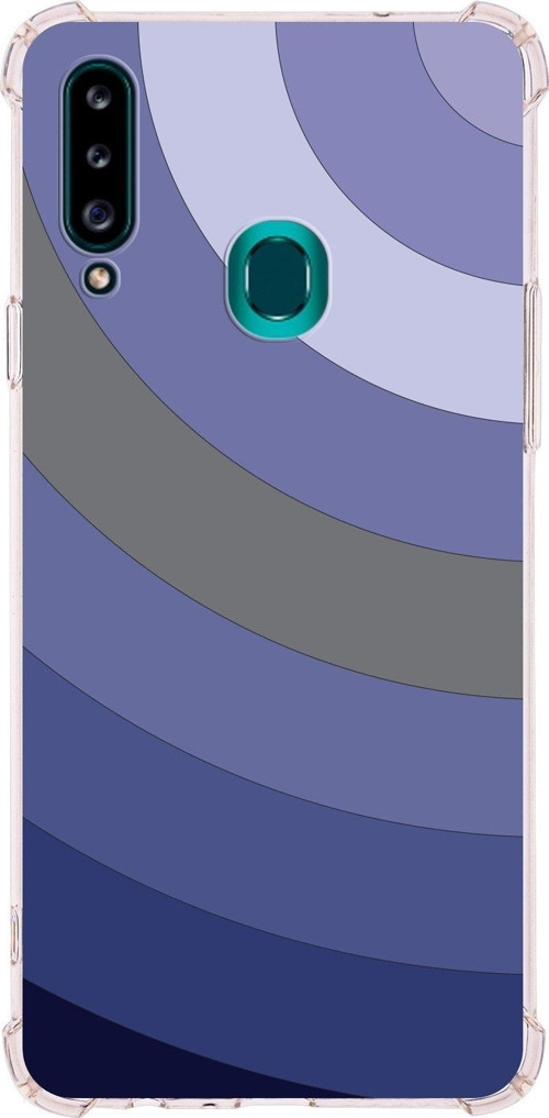 Samsung Galaxy A20S Köşe Korumalı Antişok Kapak Renk Cümbüşü Tasarımlı Silikon Kılıf