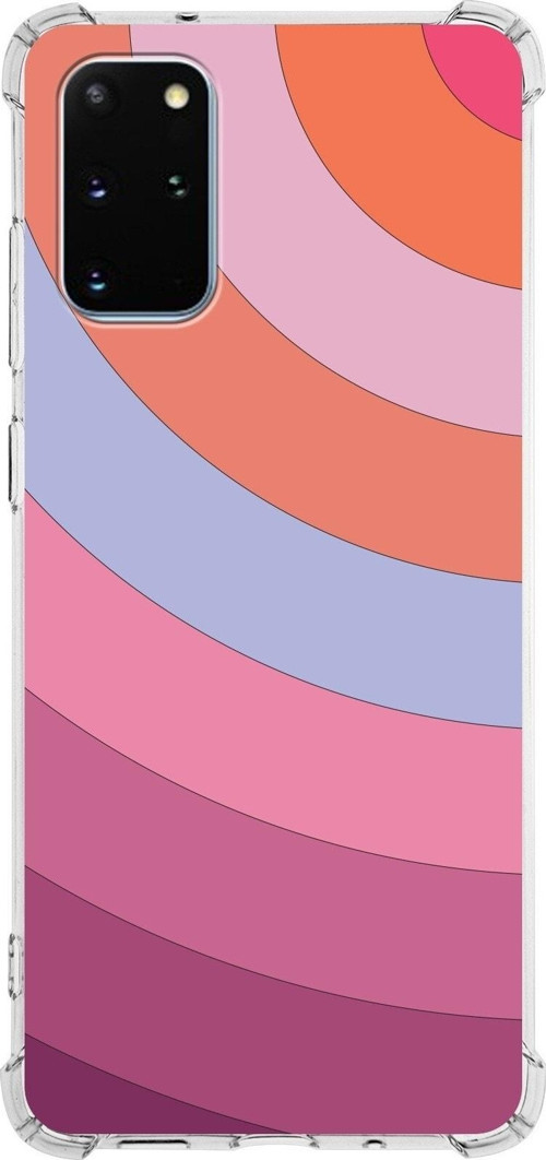 Samsung Galaxy S20 Plus Köşe Korumalı Antişok Kapak Renk Cümbüşü Tasarımlı Silikon Kılıf