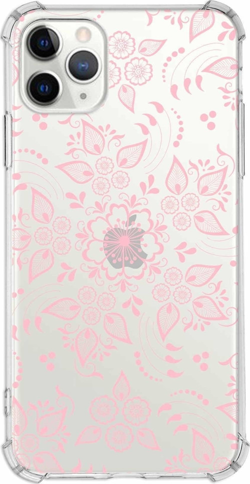 Apple Iphone 11 Promax Uyumlu Köşe Korumalı Antişok Kapak Nostalji Desen Tasarımlı Şeffaf Kılıf