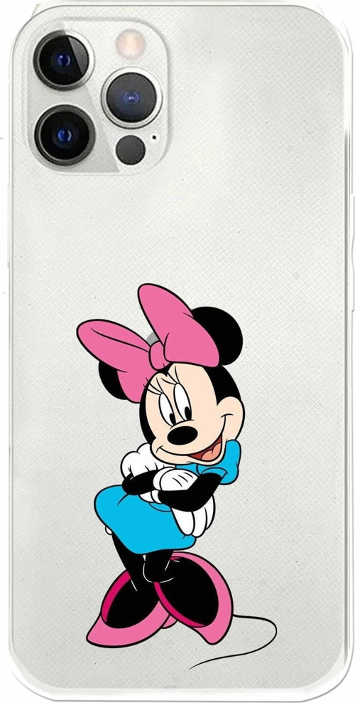 Apple Iphone 12 Pro Uyumlu Kamera Korumalı Kapak Minnie Mouse Tasarımlışeffaf Kılıf