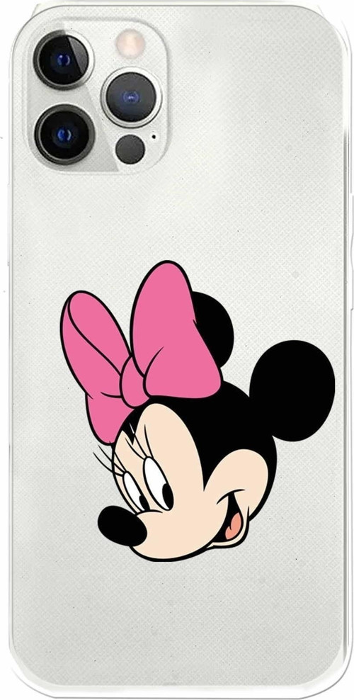 Apple Iphone 12 Pro Uyumlu Kamera Korumalı Kapak Minnie Mouse Tasarımlışeffaf Kılıf