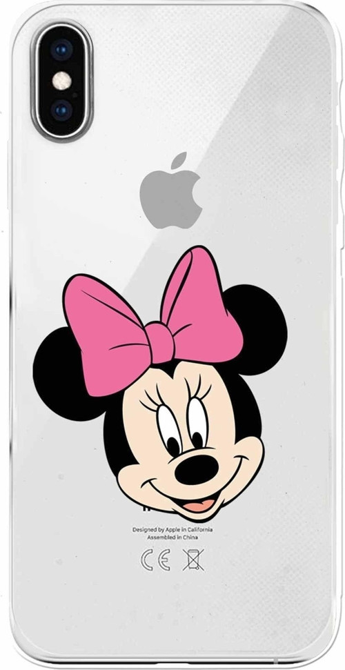 Apple Iphone Xs Max Uyumlu Kamera Korumalı Kapak Minnie Mouse Tasarımlışeffaf Kılıf