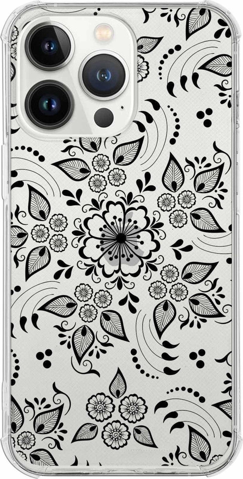 Apple Iphone 13 Promax Uyumlu Köşe Korumalı Antişok Kapak Nostalji Desen Tasarımlı Şeffaf Kılıf