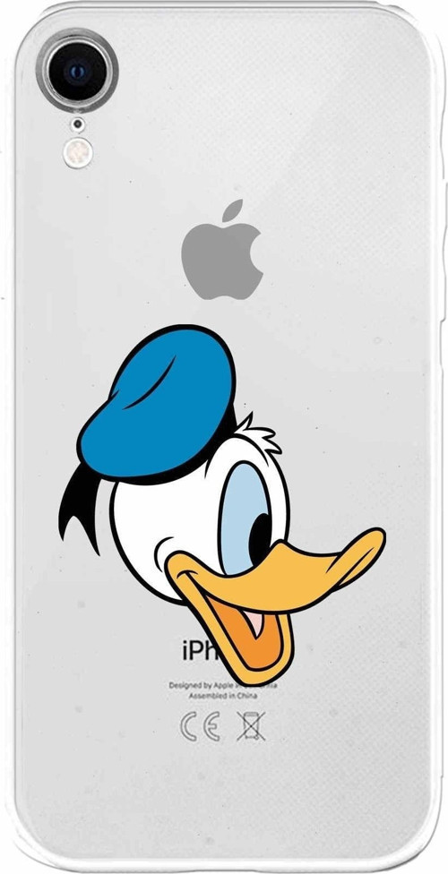 Apple Iphone Xr Uyumlu Kamera Korumalı Kapak Donald Duck Tasarımlışeffaf Kılıf