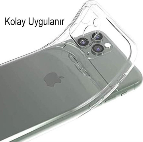 Apple Iphone 8 Uyumlu Kamera Korumalı Kapak Renkli Desen Tasarımlı Şeffaf Kılıf