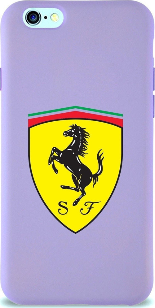 Iphone 6 Uyumlu Lansman Kılıf Ferrari Tasarımlı Altı Kapalı Içi Kadife Kaplı Kapak