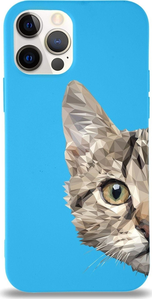 Iphone 12 Pro Uyumlu Lansman Kılıf Catface Tasarımlı Altı Kapalı Içi Kadife Kaplı Kapak