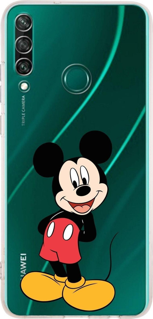 Huawei Y6 P Kamera Korumalı Kapak Mickey Mouse Tasarımlı Şeffaf Kılıf