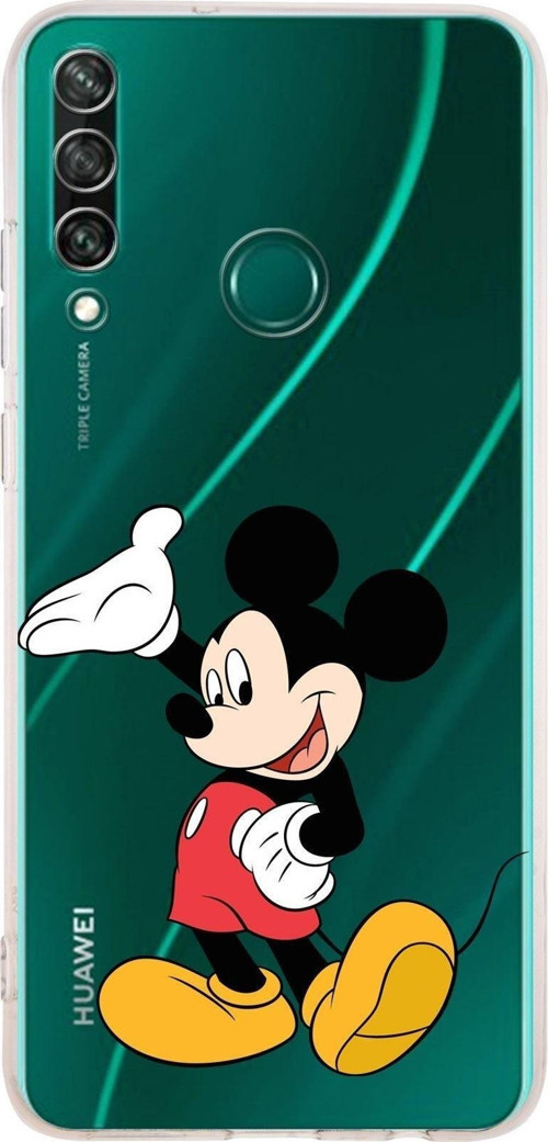 Huawei Y6 P Kamera Korumalı Kapak Mickey Mouse Tasarımlı Şeffaf Kılıf