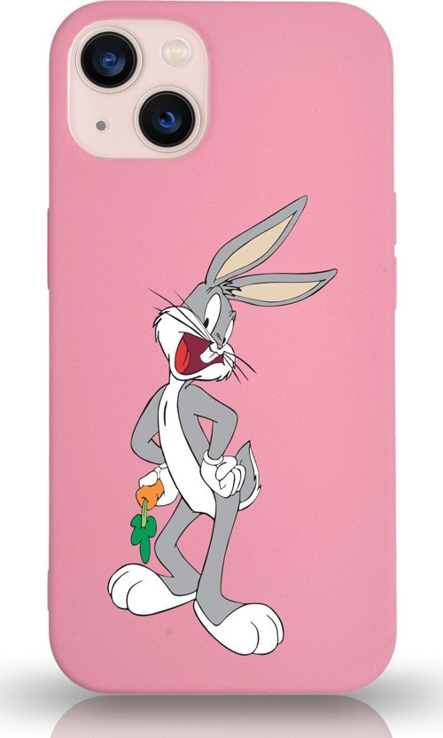 Iphone 13 Uyumlu Lansman Kılıf Bugs Bunny Tasarımlı Altı Kapalı Içi Kadife Kaplı Kapak