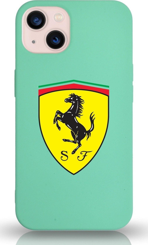Iphone 13 Uyumlu Lansman Kılıf Ferrari Tasarımlı Altı Kapalı Içi Kadife Kaplı Kapak