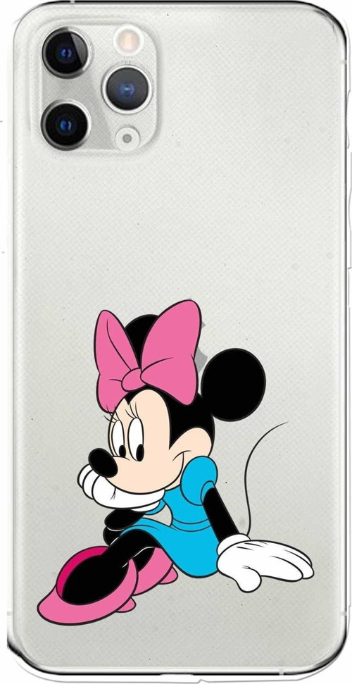 Apple Iphone 11 Pro Uyumlu Kamera Korumalı Kapak Minnie Mouse Tasarımlışeffaf Kılıf