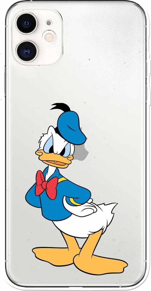 Apple Iphone 11 Uyumlu Kamera Korumalı Kapak Donald Duck Tasarımlışeffaf Kılıf