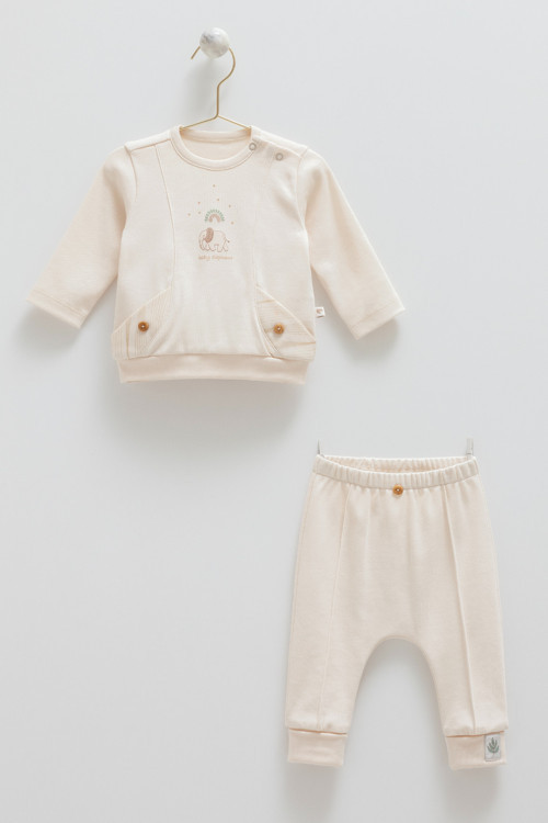 GOOD BABY CEP DETAYLI ALT ÜST TAKIM - CARAMELL - TKE1835 - Bej - 12 - 18 Ay - TKE1835-Bej-12 - 18 Ay Bej