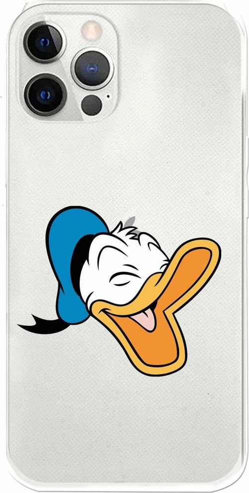 Apple Iphone 12 Pro Uyumlu Kamera Korumalı Kapak Donald Duck Tasarımlışeffaf Kılıf