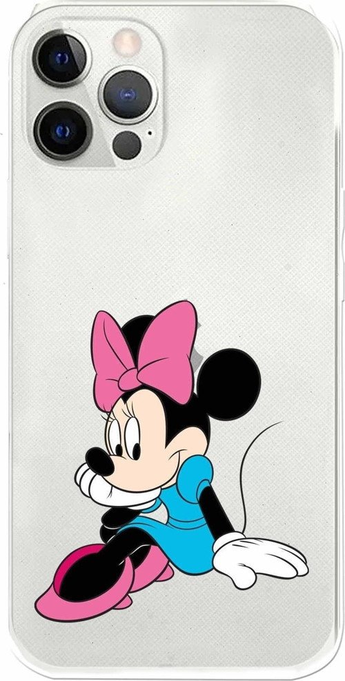 Apple Iphone 12 Pro Uyumlu Kamera Korumalı Kapak Minnie Mouse Tasarımlışeffaf Kılıf
