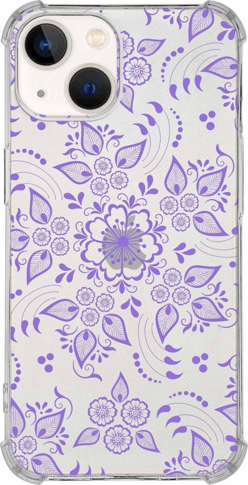 Apple Iphone 13 Mini Uyumlu Köşe Korumalı Antişok Kapak Nostalji Desen Tasarımlı Şeffaf Kılıf