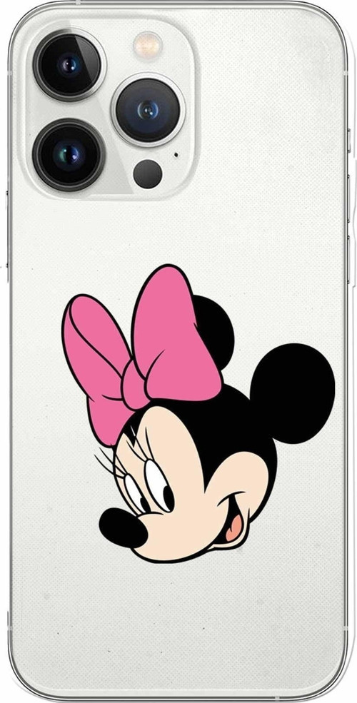 Apple Iphone 13 Pro Uyumlu Kamera Korumalı Kapak Minnie Mouse Tasarımlışeffaf Kılıf