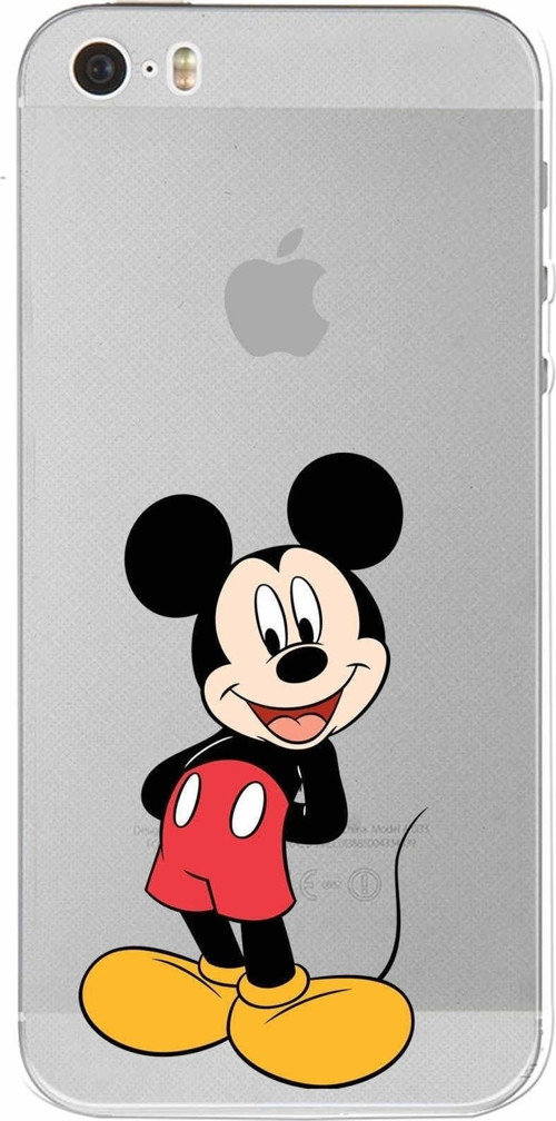 Apple Iphone 5 Uyumlu Kamera Korumalı Kapak Mickey Mouse Tasarımlışeffaf Kılıf