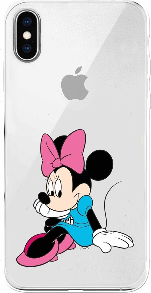 Apple Iphone Xs Max Uyumlu Kamera Korumalı Kapak Minnie Mouse Tasarımlışeffaf Kılıf