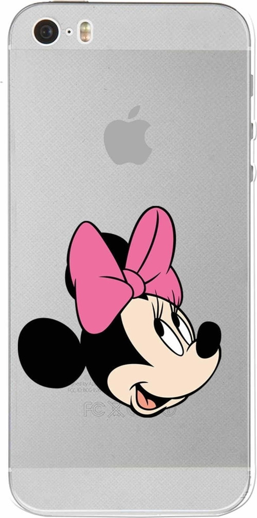 Apple Iphone 5S Uyumlu Kamera Korumalı Kapak Minnie Mouse Tasarımlışeffaf Kılıf