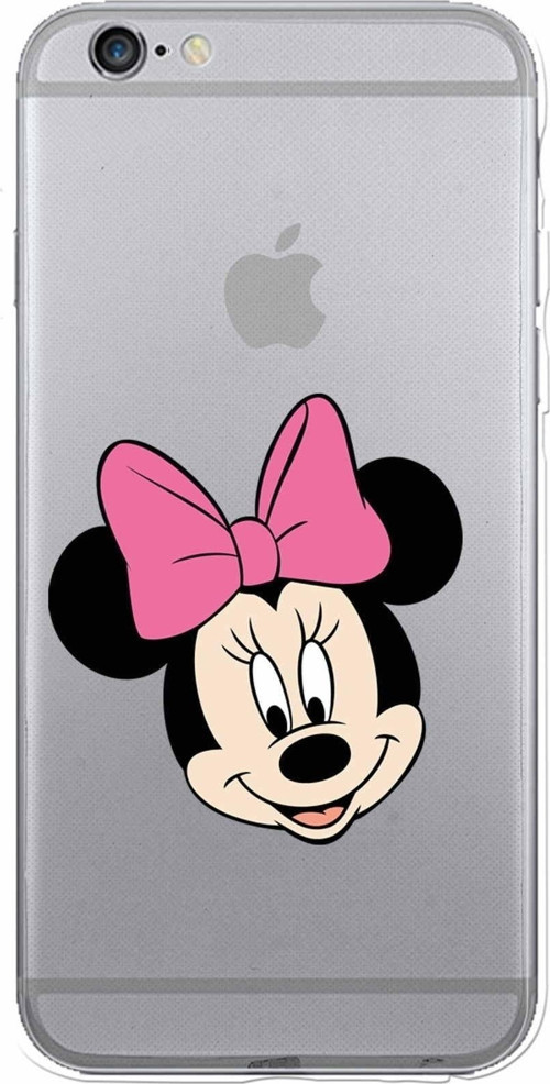 Apple Iphone 6 Plus Uyumlu Kamera Korumalı Kapak Minnie Mouse Tasarımlışeffaf Kılıf