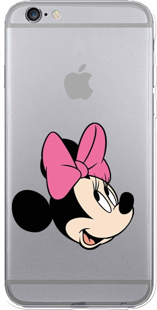 Apple Iphone 6 Plus Uyumlu Kamera Korumalı Kapak Minnie Mouse Tasarımlışeffaf Kılıf
