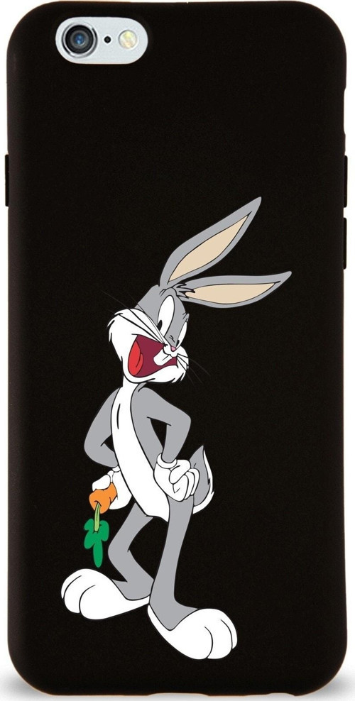Iphone 6 Plus Uyumlu Lansman Kılıf Bugs Bunny Tasarımlı Altı Kapalı Içi Kadife Kaplı Kapak