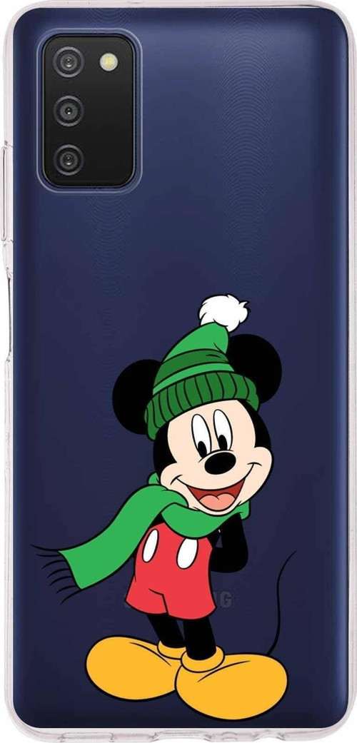 Samsung Galaxy A03S Kapak Mickey Mouse Tasarımlı Şeffaf Silikon Kılıf