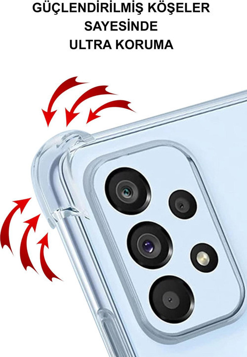 Samsung Galaxy S21 Köşe Korumalı Antişok Kapak Grafiti Tasarımlı Şeffaf Kılıf