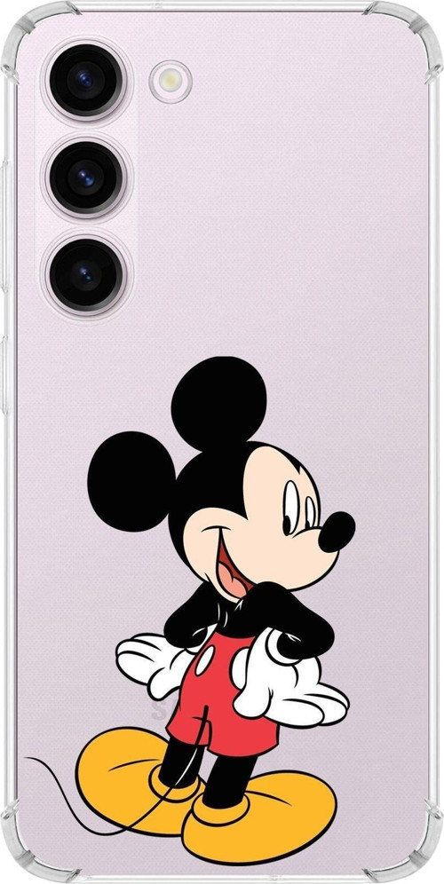 Samsung Galaxy S23 Plus Köşe Korumalı Antişok Kapak Mickey Mouse Tasarımlı Şeffaf Kılıf