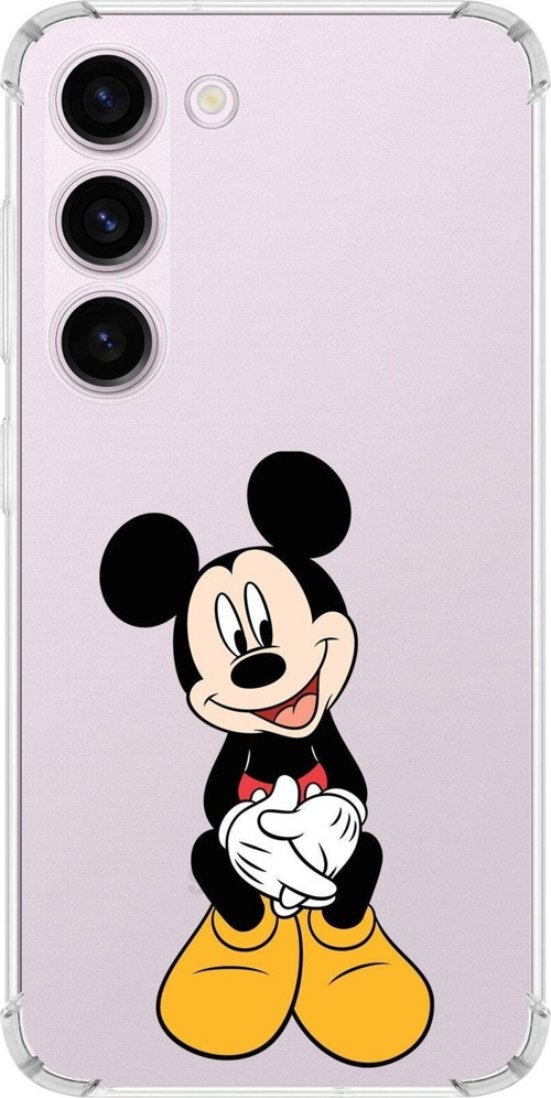 Samsung Galaxy S23 Plus Köşe Korumalı Antişok Kapak Mickey Mouse Tasarımlı Şeffaf Kılıf