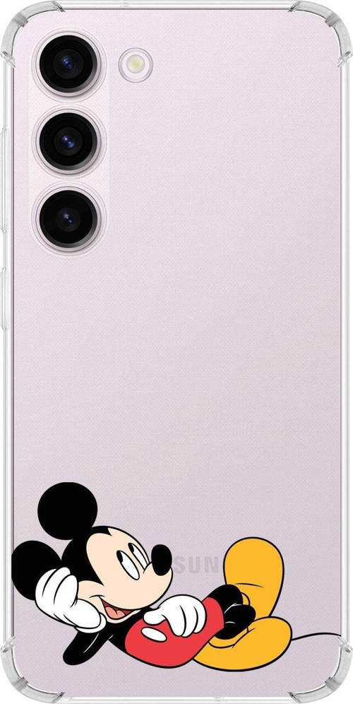 Samsung Galaxy S23 Plus Köşe Korumalı Antişok Kapak Mickey Mouse Tasarımlı Şeffaf Kılıf