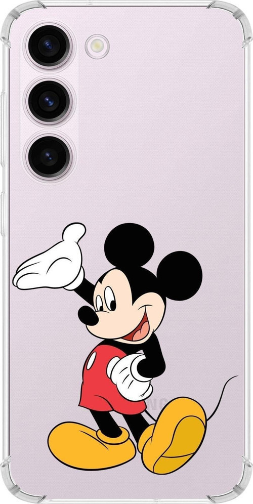 Samsung Galaxy S23 Plus Köşe Korumalı Antişok Kapak Mickey Mouse Tasarımlı Şeffaf Kılıf