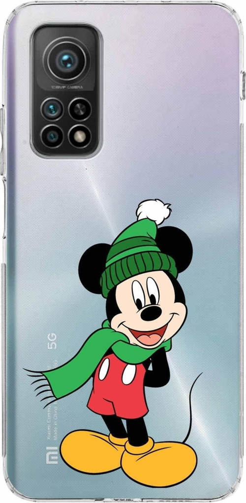 Xiaomi Mi 10T Kamera Korumalı Kapak Mickey Mouse Tasarımlı Şeffaf Kılıf