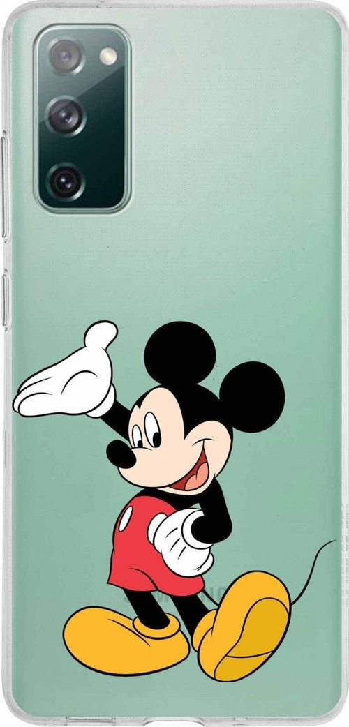 Samsung Galaxy S20 Fe Kapak Mickey Mouse Tasarımlı Şeffaf Silikon Kılıf