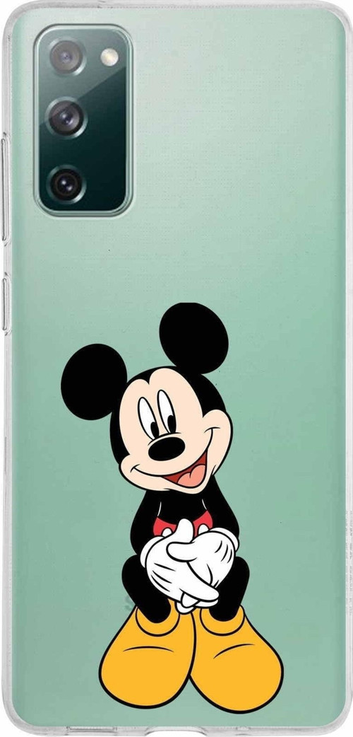 Samsung Galaxy S20 Fe Kapak Mickey Mouse Tasarımlı Şeffaf Silikon Kılıf