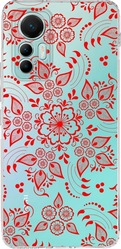 Xiaomi Mi 12 Lite Uyumlu Kapak Nostalji Desen Tasarımlı Şeffaf Silikon Kılıf