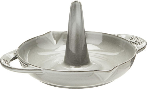 Tavuk Kızartma Tavası 24 Cm, Dökme Demir, Indüksiyonlu Ocaklara Uygun, Grafit Gri, 26,2 X 22,2
