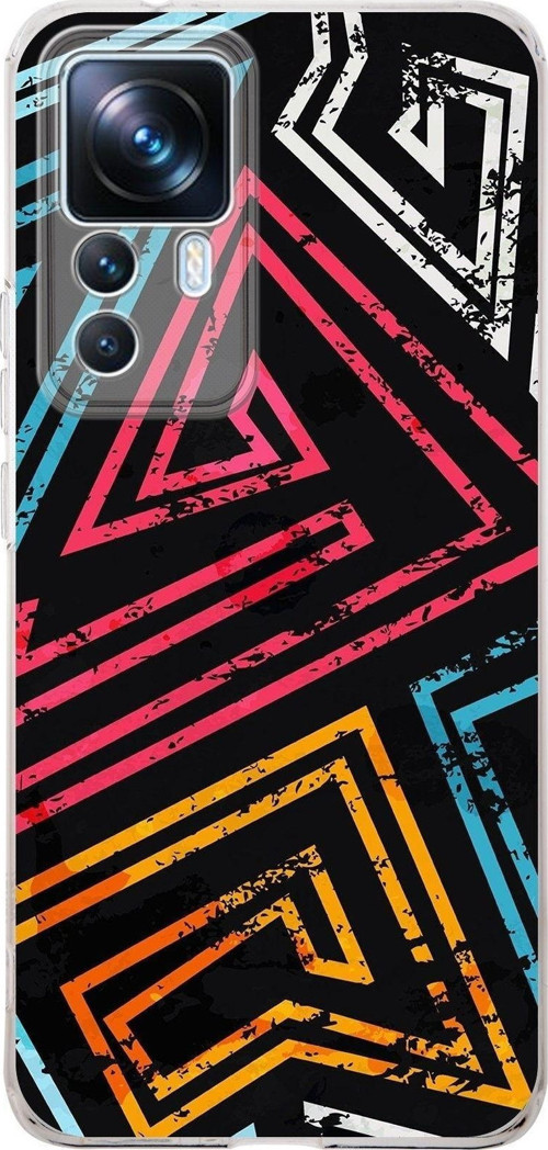 Xiaomi Mi 12T Pro Kamera Korumalı Kapak Eskitme Tasarımlı Şeffaf Kılıf