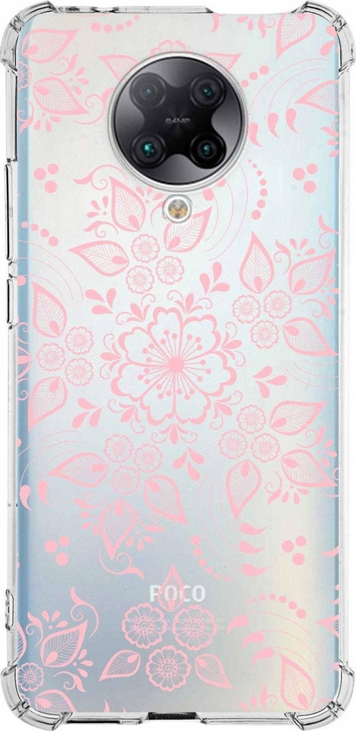 Xiaomi Poco F2 Pro Köşe Korumalı Antişok Kapak Nostalji Desen Tasarımlı Şeffaf Kılıf