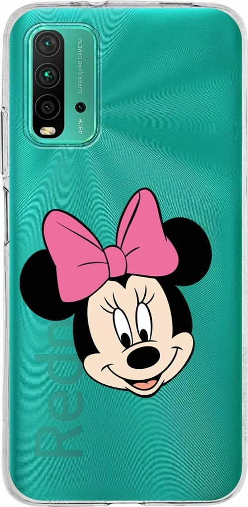 Xiaomi Poco M3 Uyumlu Kapak Minnie Mouse Tasarımlı Şeffaf Silikon Kılıf