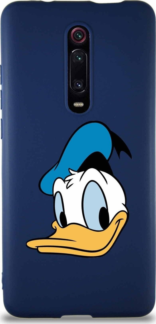 Xiaomi Redmi K20 Pro Soft Premier Kapak Donald Duck-B Tasarımlı Silikon Kılıf - Lacivert