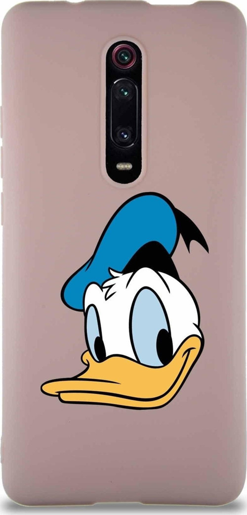 Xiaomi Redmi K20 Pro Soft Premier Kapak Donald Duck-B Tasarımlı Silikon Kılıf - Pudra