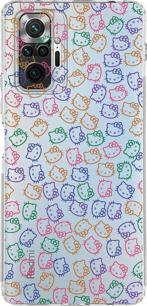 Xiaomi Redmi Note 10 Pro 4G Kamera Korumalı Kapak Hello Kitty Tasarımlı Şeffaf Kılıf